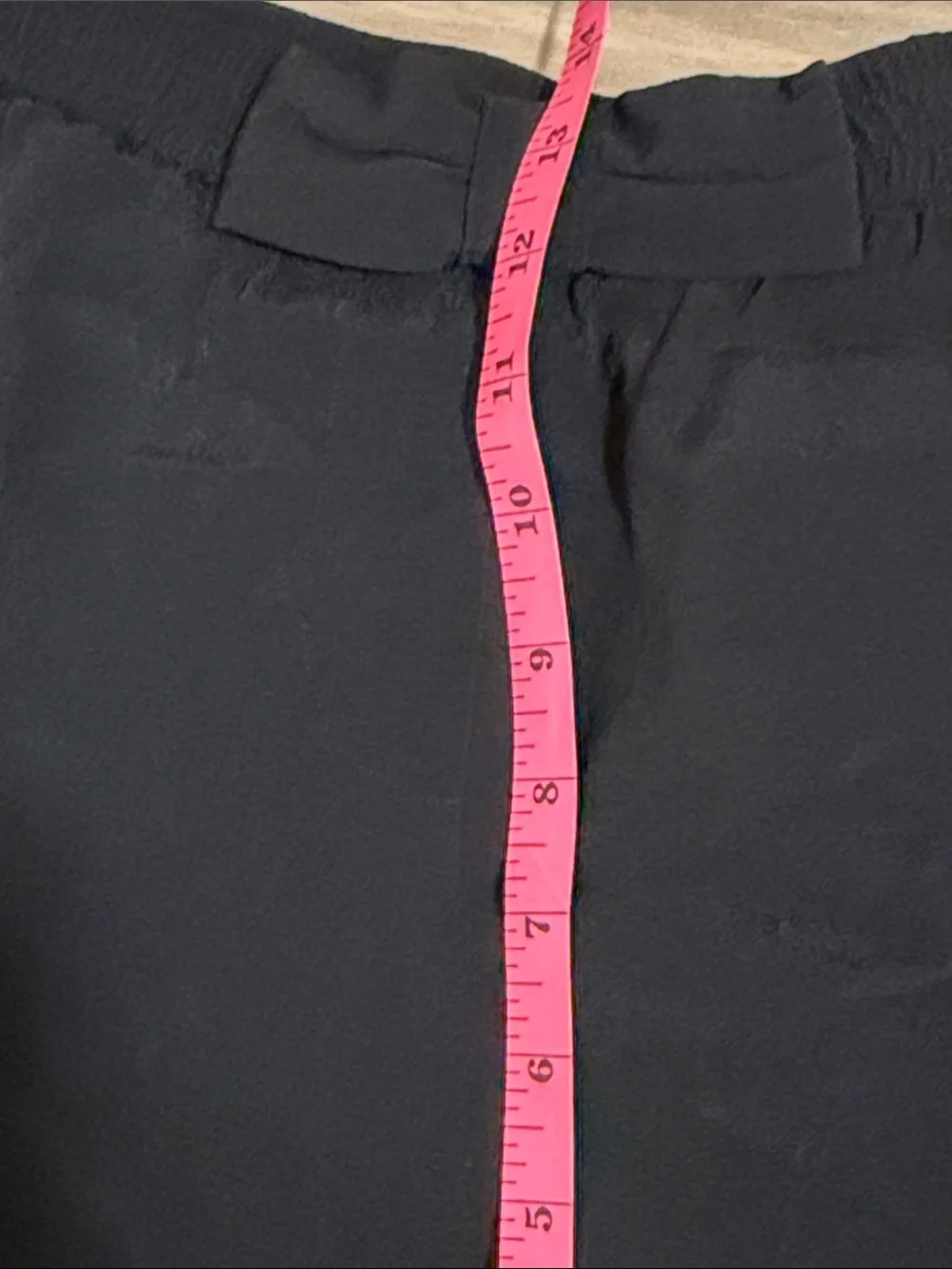 Kate Spade Ria Pant Black Bow Front Elastic Waist Viscose XL Classic Career